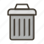 trash, garbage, bin, recycle, delete 