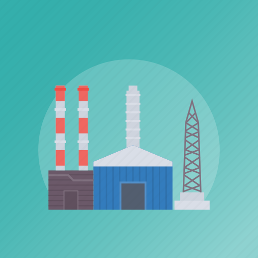 Commercial building, factory, firm, industry, manufacturing industry, mill, unit icon - Download on Iconfinder