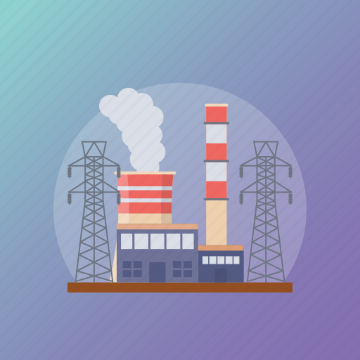 Factory, grid station, mill, power station, production plant icon - Download on Iconfinder