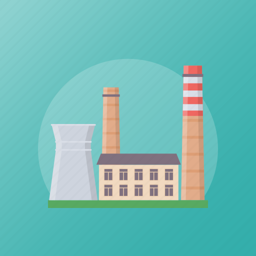 Factory, manufacturing industry, mill, power plant, production plant icon - Download on Iconfinder