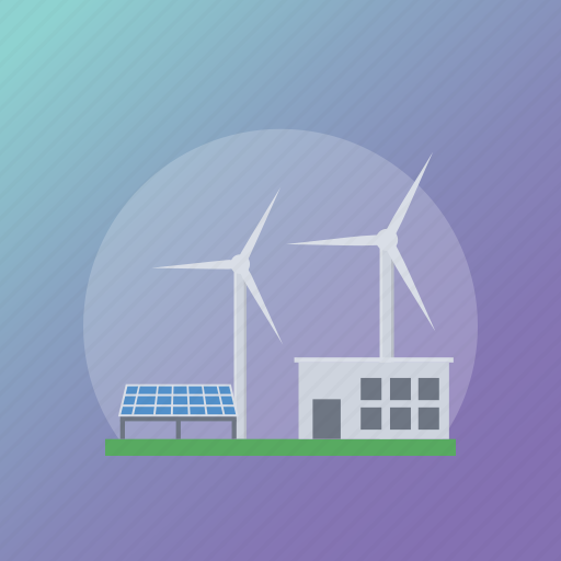 Energy production, factory, manufacturing, renewable energy, windmill industry icon - Download on Iconfinder