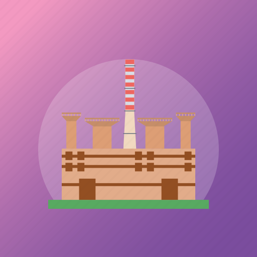 Factory, mill, oil plant, oil refinery, petrochemical plant icon - Download on Iconfinder