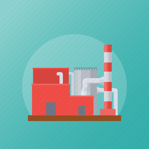 Commercial building, factory, industrial building, mill, power plant icon - Download on Iconfinder
