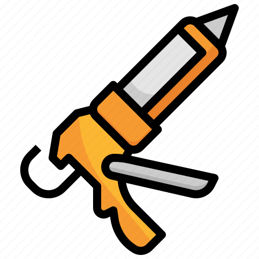 Caulking, gun, silicone, caulk, construction, and, tools icon - Download on Iconfinder