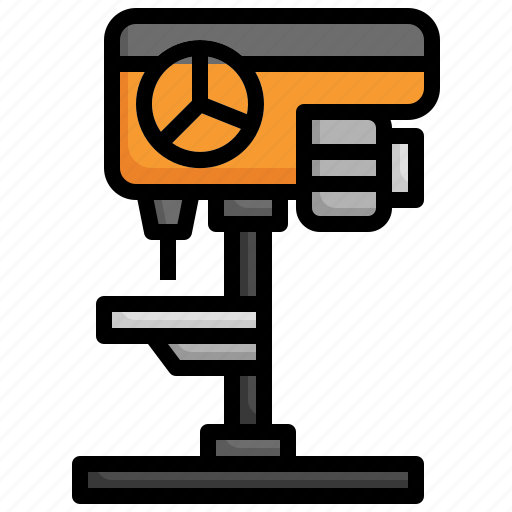 Drilling, machine, construction, and, tools, bench, press icon - Download on Iconfinder