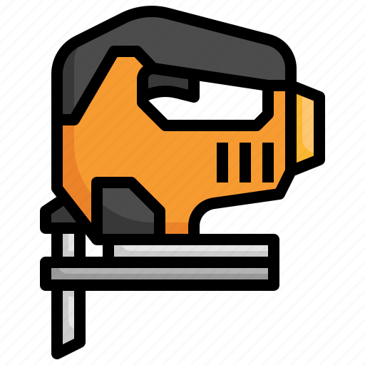 Jigsaw, construction, and, tools, work, tool, carpenter icon - Download on Iconfinder