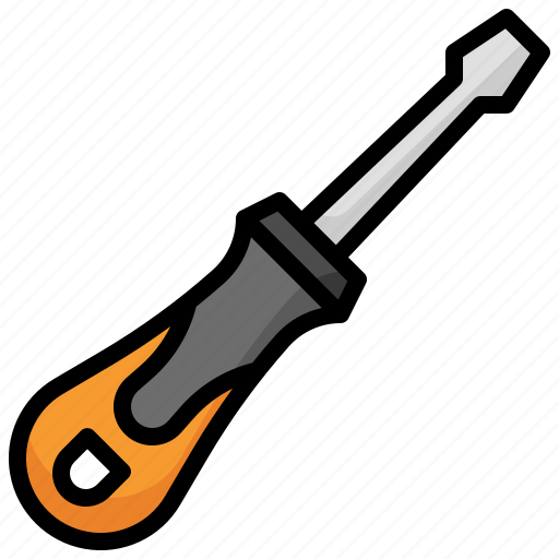 Screwdriver, construction, and, tools, utensils, building, trade icon - Download on Iconfinder