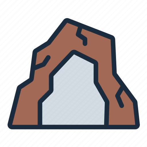 Cave, nature, landscape, rock, primitive, prehistoric, mountain icon - Download on Iconfinder