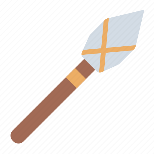 Spear, lance, weapon, primitive, prehistoric, battle, stone age icon - Download on Iconfinder