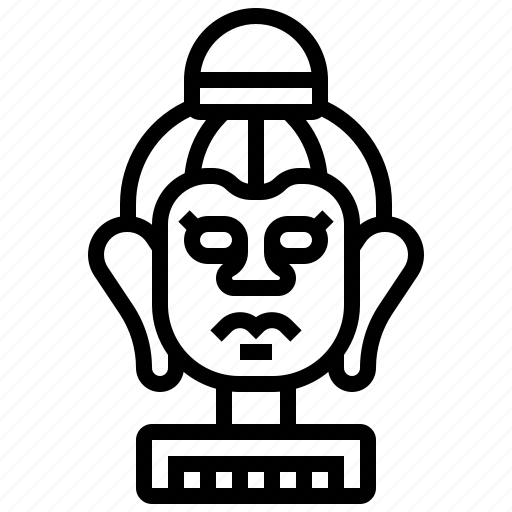 Archaeology, artifact, buddha, head, religion icon - Download on Iconfinder