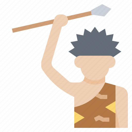 Caveman, hunter, juman, man, prehistoric icon - Download on Iconfinder