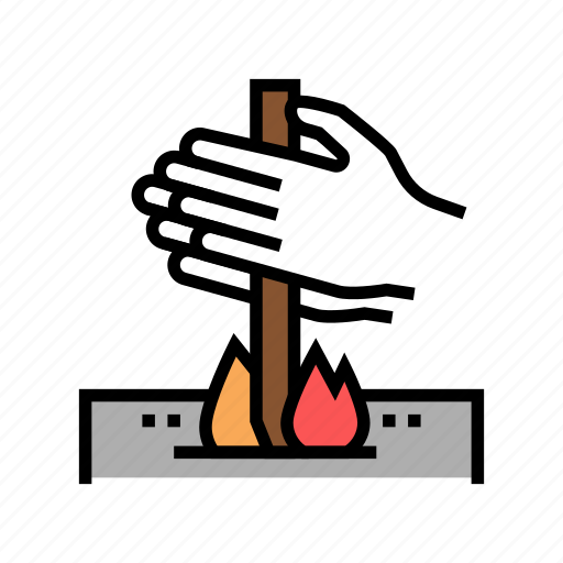 By, friction, sym, prehistoric, fire, making icon - Download on Iconfinder