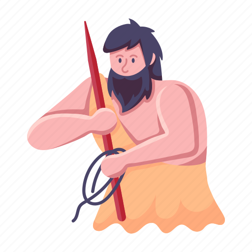 Caveman spears, spearman, primitive man, primitive person, cave person icon - Download on Iconfinder