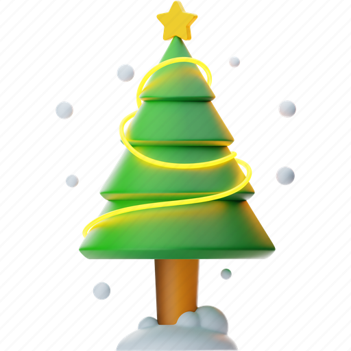 Christmas, santa, tree, gift, holiday, december 3D illustration - Download on Iconfinder