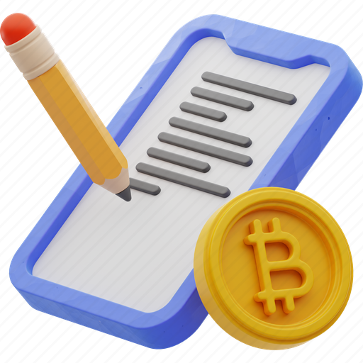 Finance, phone, bitcoin, payment, money 3D illustration - Download on Iconfinder