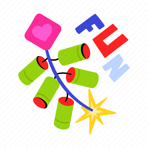 Firecrackers, traditional firecrackers, pyrotechnics, festive firecrackers, festive fireworks icon - Download on Iconfinder