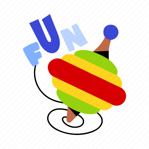 Humming top, spinning toy, spinning top, whirligig toy, plaything icon - Download on Iconfinder