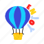 hot balloon, aerostat, air balloon, gas balloon, barrage balloon 