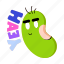 bean emoji, bean face, bean food, legume, kidney bean 