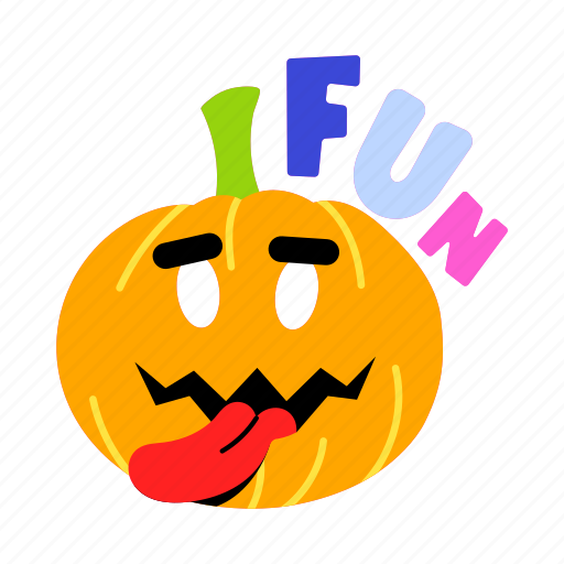Halloween pumpkin, pumpkin face, scary pumpkin, halloween squash, festive pumpkin sticker - Download on Iconfinder