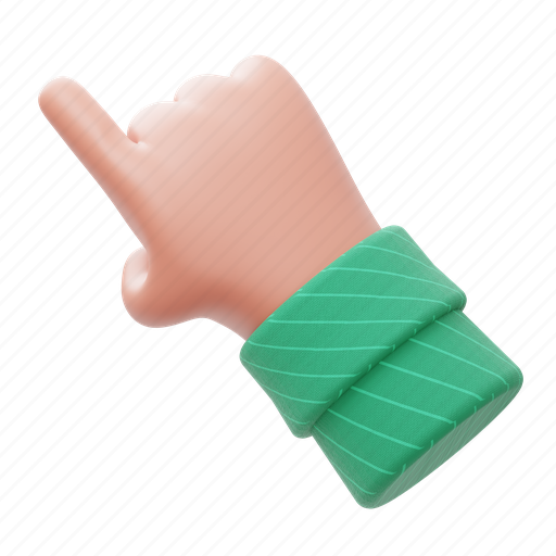 Hand, click, gesture 3D illustration - Download on Iconfinder