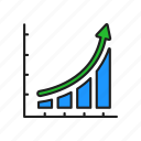 bar graph, chart, graph, growth