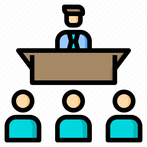 Board, discussion, professional, speech, standing, teamwork, together icon - Download on Iconfinder