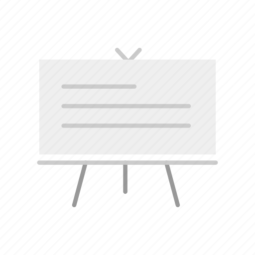 Board, lecture, stand, white board icon - Download on Iconfinder