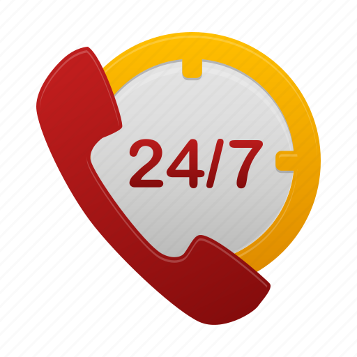 24/7, call icon - Download on Iconfinder on Iconfinder