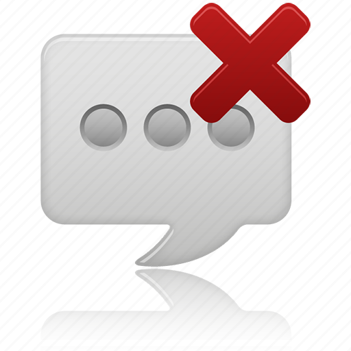 Delete, message, text icon - Download on Iconfinder