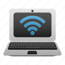 laptop, wifi, computer, connection, internet, network, online