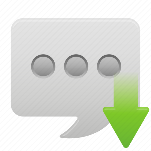 Message, receive, text, bubble, chat, communication, talk icon - Download on Iconfinder