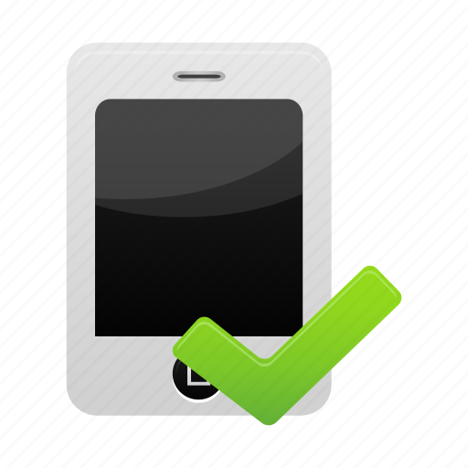 Iphone, validated, mobile, phone, smartphone icon - Download on Iconfinder