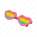 pride, rainbow, glasses, sex, gay, homosexual, peace, eyeglasses 