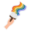 pride, brush, lgbtq, celebration, homosexual, heart, rainbow, festival 