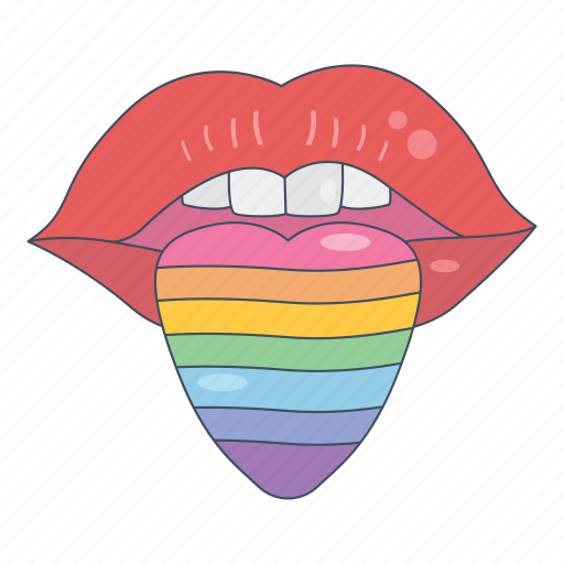 Pride, lips, kiss, tongue, mouth sticker - Download on Iconfinder