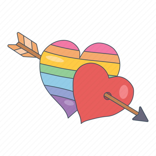 Love, heart, arrow, romance sticker - Download on Iconfinder