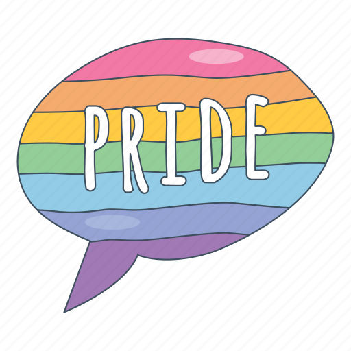 Pride, drawn, rainbow, lgbt sticker - Download on Iconfinder