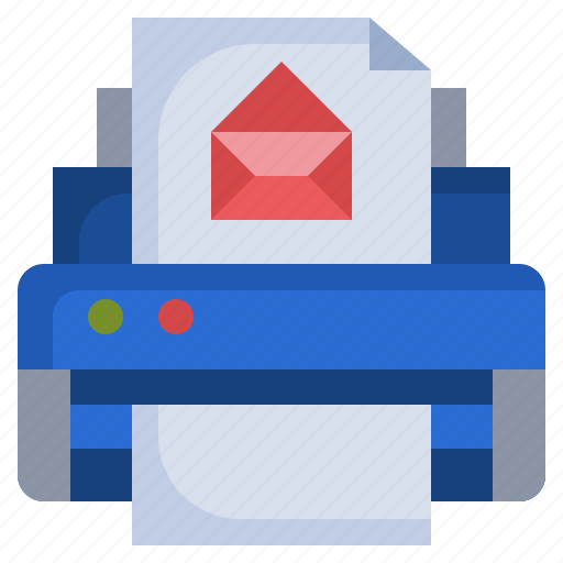 Email, printer, paper, technologys, message icon - Download on Iconfinder