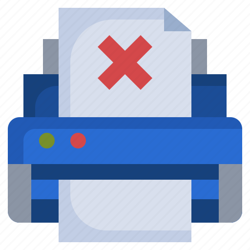 No, printer, paper, technology, cancel icon - Download on Iconfinder