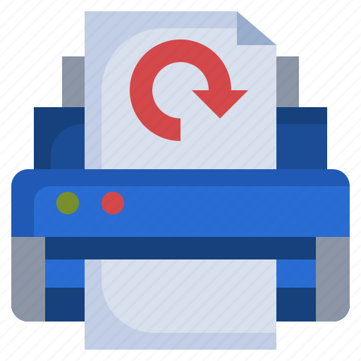 Reload, printer, paper, technology, refresh icon - Download on Iconfinder