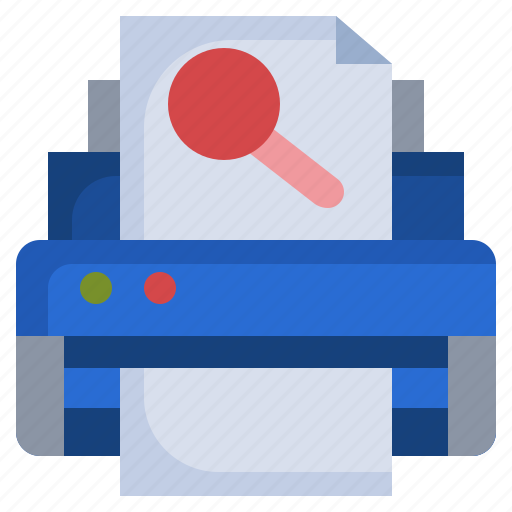 Search, printer, paper, technology, ui icon - Download on Iconfinder