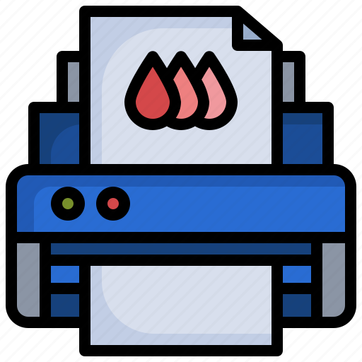 Ink, printer, paper, technology, drop icon - Download on Iconfinder