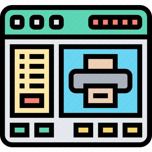 Printer, setting, control, setup, configuration icon - Download on Iconfinder