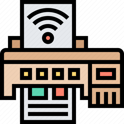 Wifi, connect, printer, remote, control icon - Download on Iconfinder