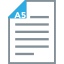 a5, document, page, paper, paper size, print, sheet 