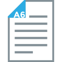 a6, document, format, page, paper size, sheet