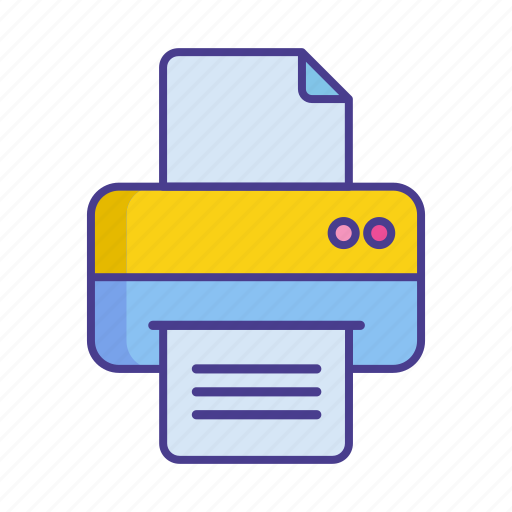 Document, machine, office, paper, print, printer, printout icon - Download on Iconfinder