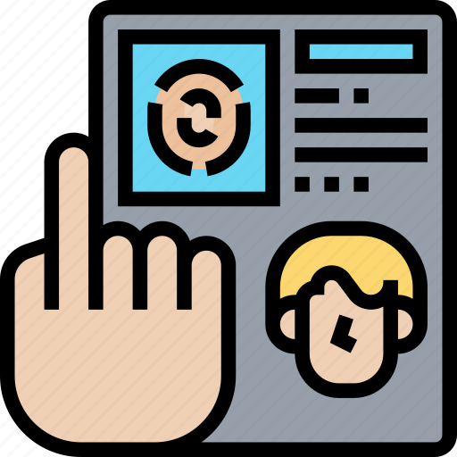 Fingers, scanner, security, access, authorization icon - Download on Iconfinder