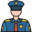 policeman, police, officer, cop, man, military, professional, person 